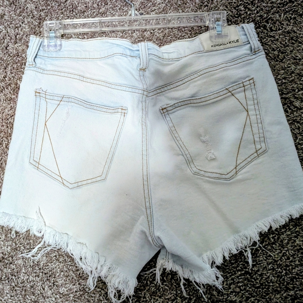 Kendall & Kylie Light Denim Jean Shorts